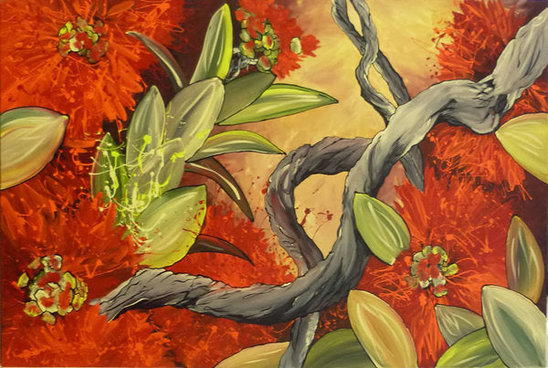 Abstract Pohutukawa