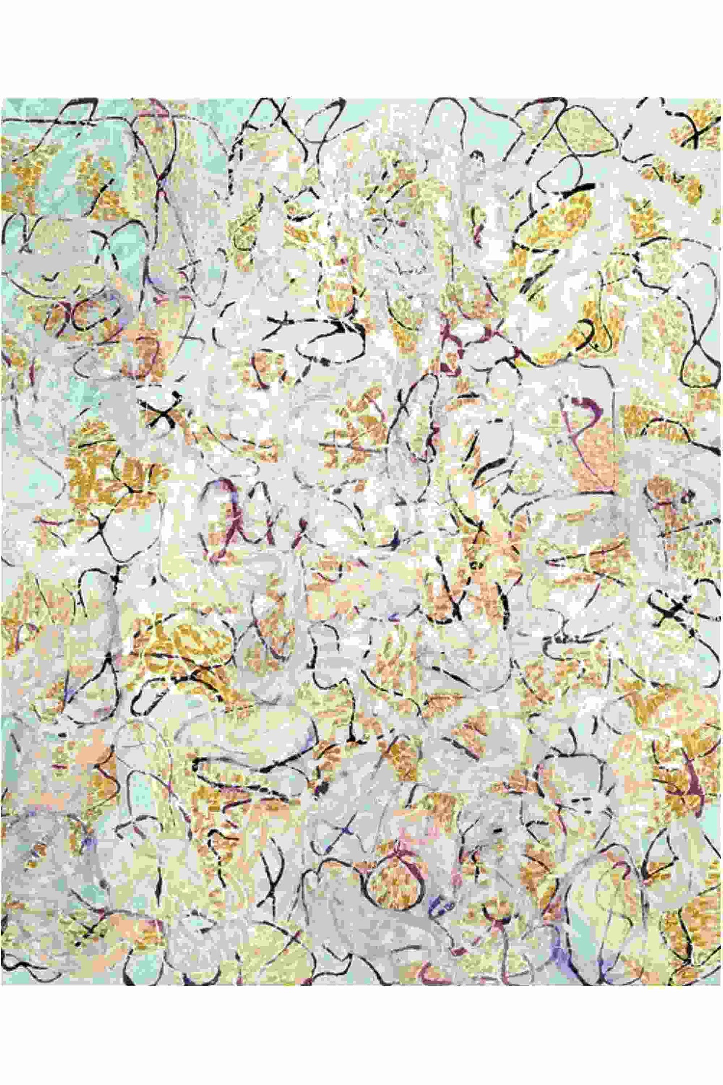 Colorful abstract pattern on a white background