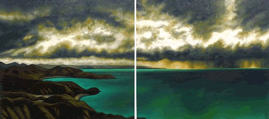 Storm over the Bay Diptych
