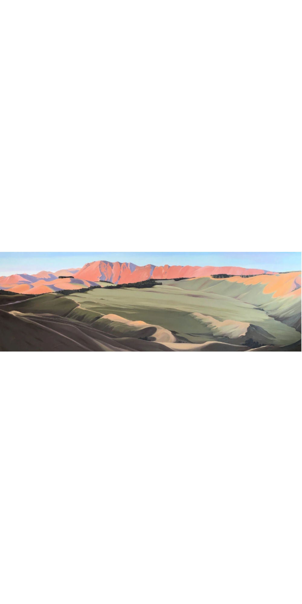 Jo Fisher | Te Mata Peak from Clifton Station | Art for Sale | Art for Hire