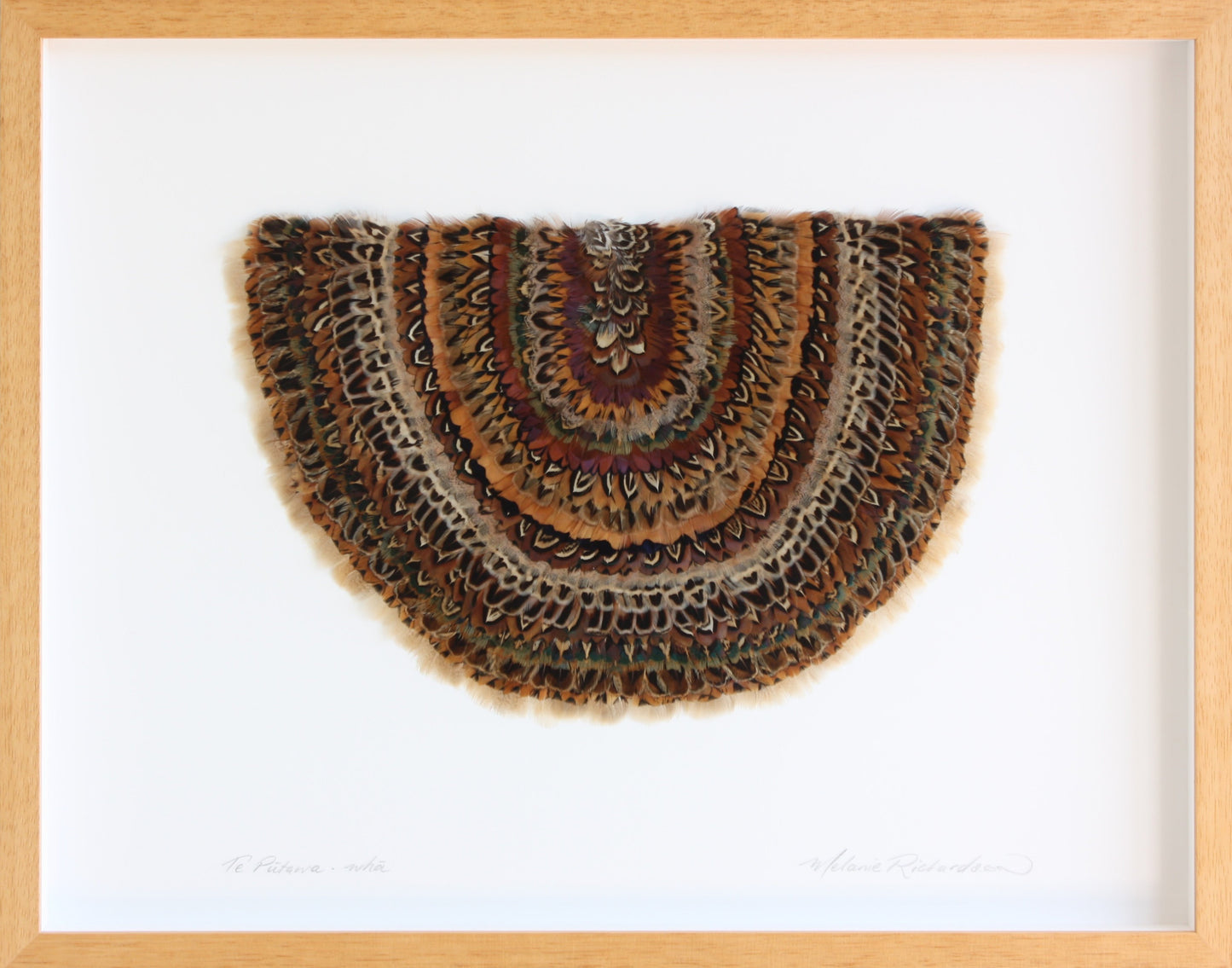 Framed Featherwork by Melanie Richardson