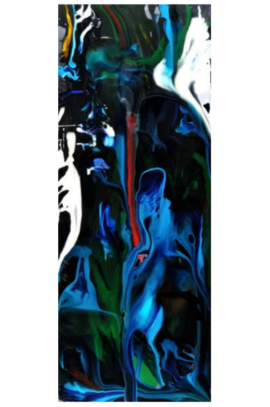 Abstract with black and blue themes