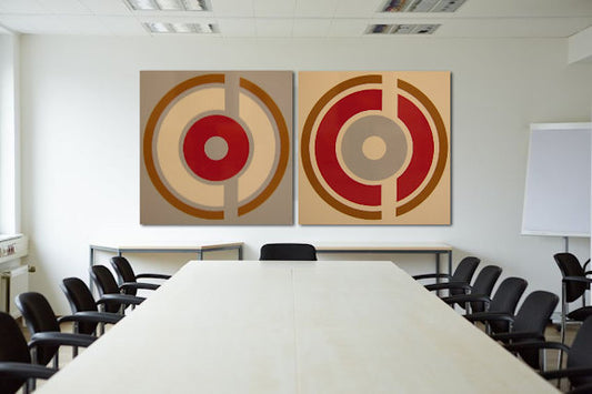 Taupe Circle and Cord
