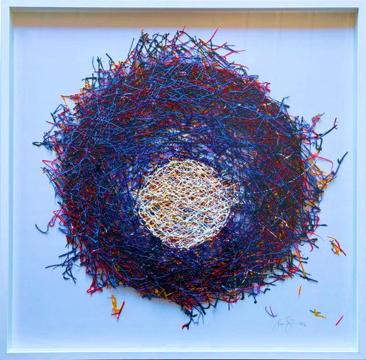 Simon Payton | Immersed in the Night | Mixed Media Floated and Framed | Art Bureau | NZ