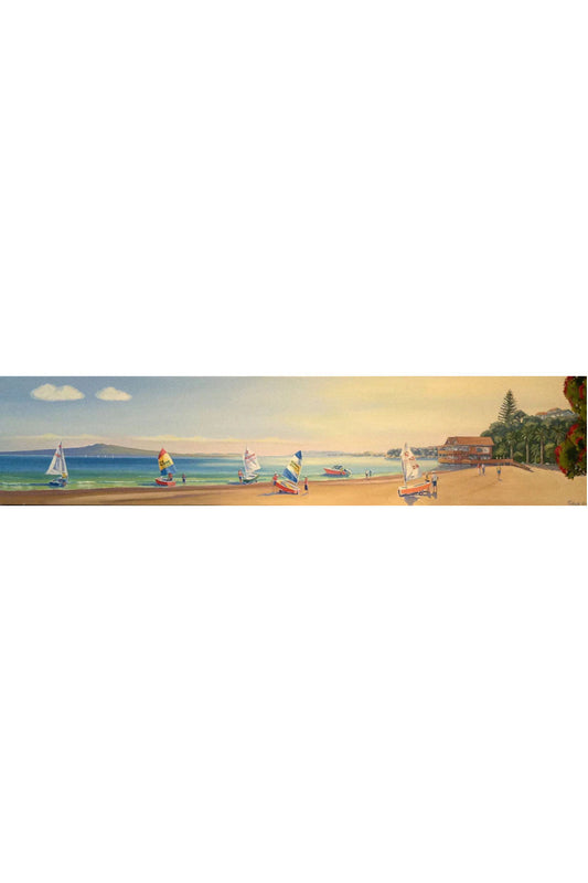 Robert Hiew | Kohimarama Sailing Day | Art for Sale | Art for Hire