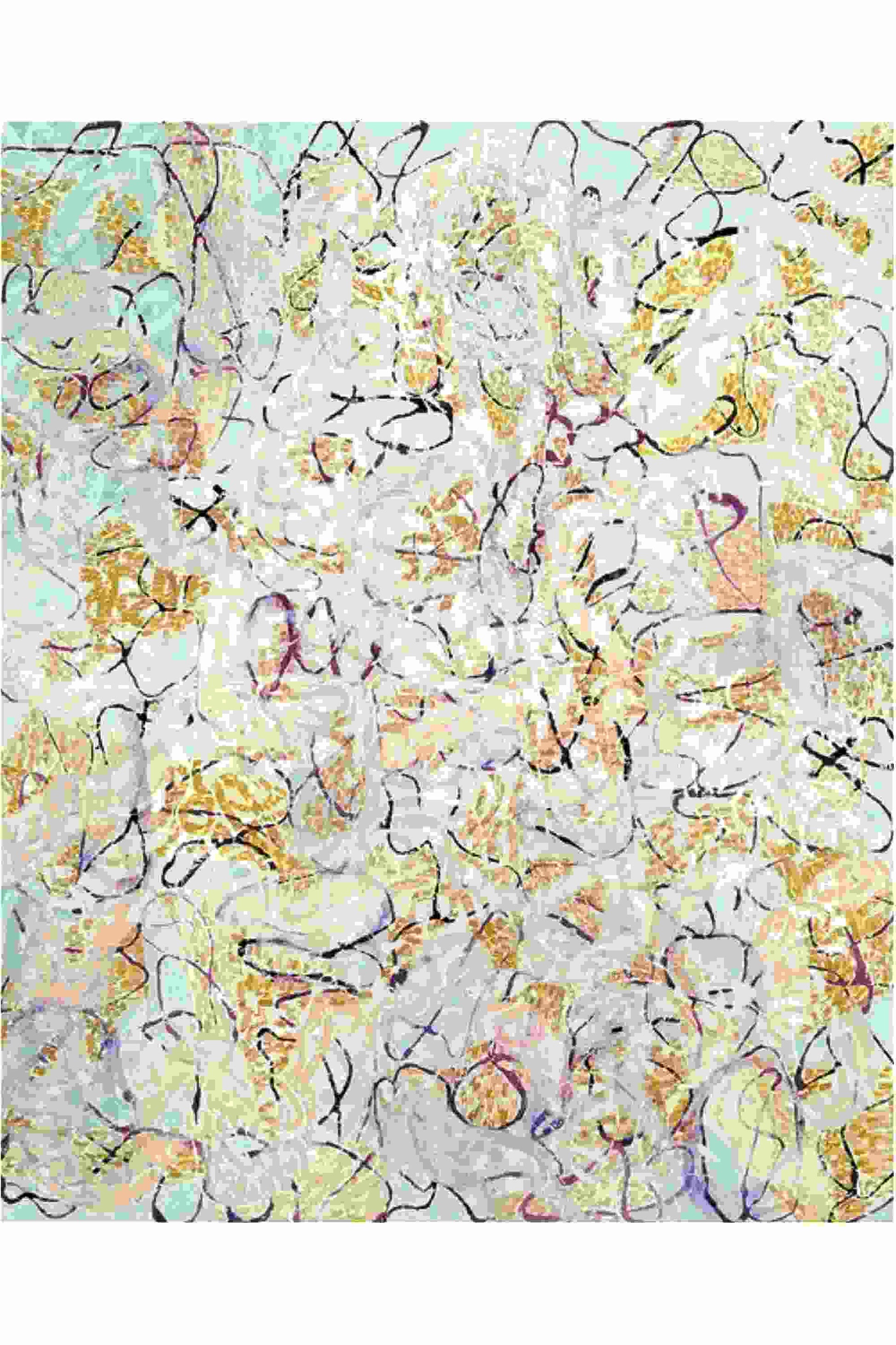 Colorful abstract pattern on a white background