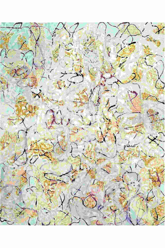 Colorful abstract pattern on a white background
