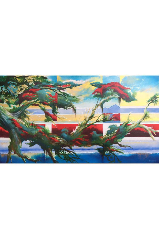Harold Coop | Pohutukawa Abstract viii | Art for Sale | Art for Hire