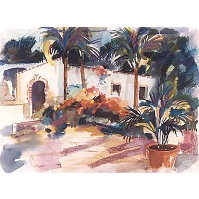 Courtyard Watercolour 14
