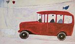 Red Bus by Annora Spence